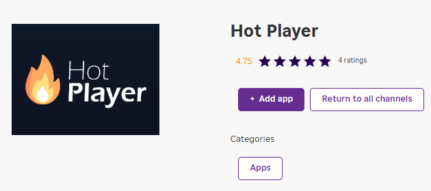 Hot Player on Roku